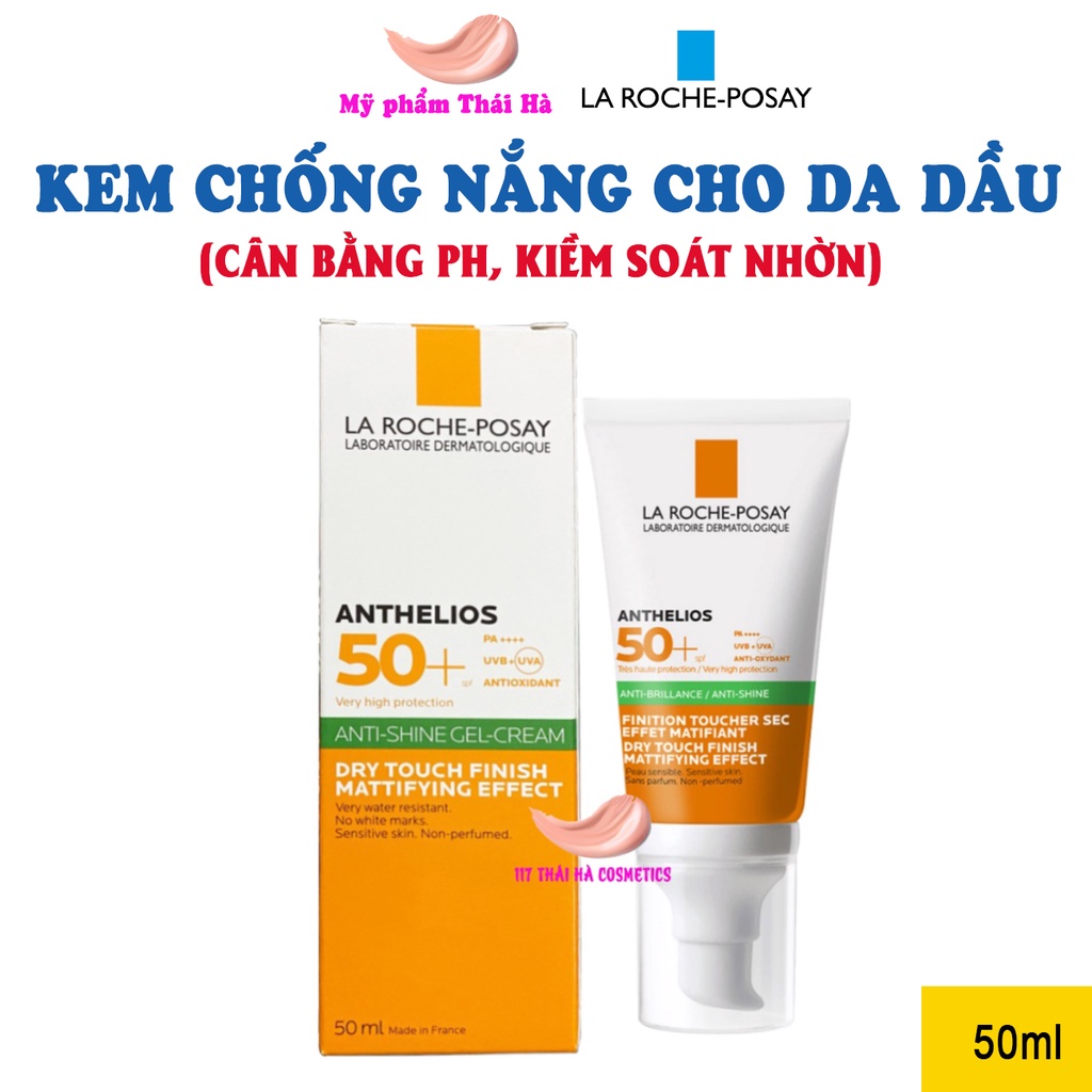 Kem chống nắng cho da dầu La Roche Posay Anthelios XL Gel Cream SPF 50+ (Không Mùi) 50ml