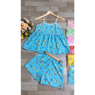 Set bộ mặc nhà 2 dây bông nhí. size 45-58kg. chất lụa hàn mềm mịn, mát mẻ. giá chỉ 39k