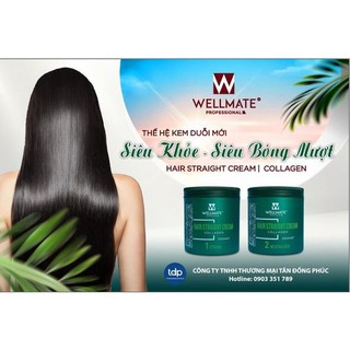 Kem duỗi wellmate 1 cặp 1000ml x2 sản phẫm chính hãng wellmat