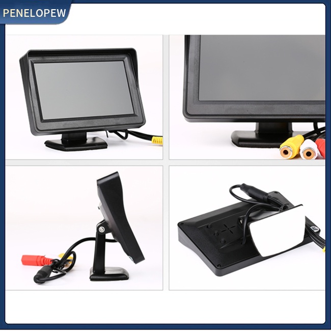 Màn Hình Lcd 4.3-inch Tft Hai Chiều Hd Gắn Tấm Che Nắng Cho Xe Hơi