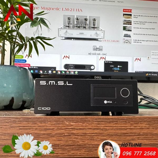 Giải Mã DAC SMSL C100 Hỗ Trợ MQA- DSD 512- Chip Giải Mã AK4493S