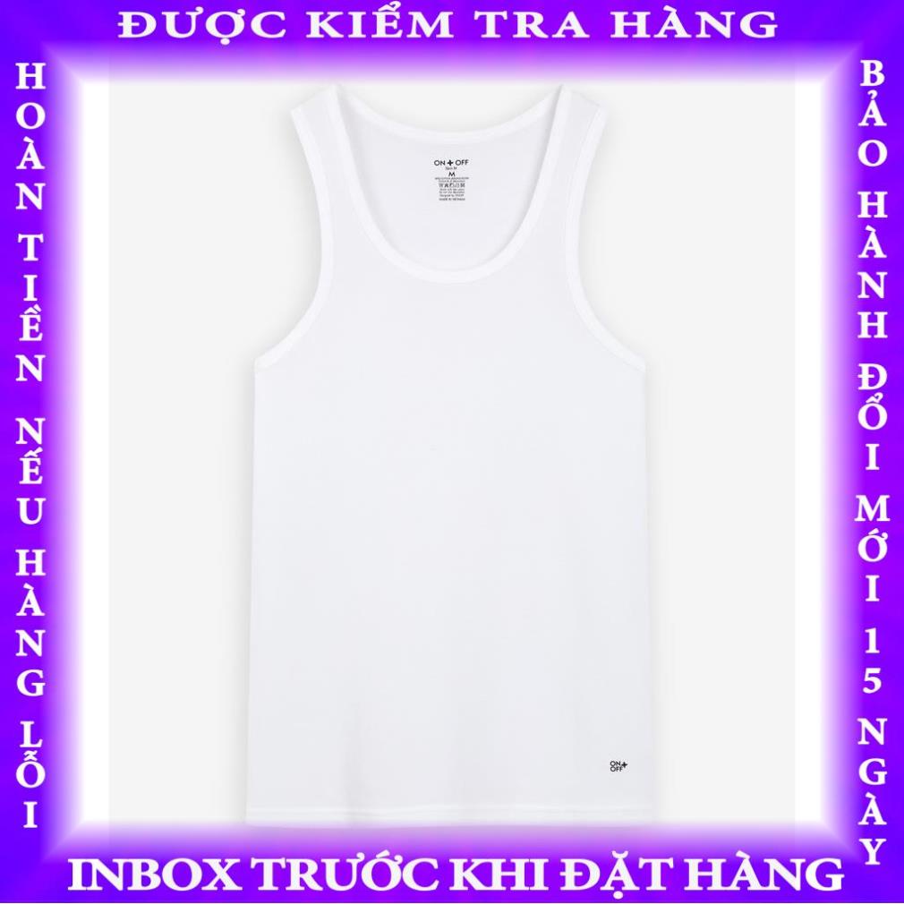 Áo tanktop nam ONOFF vải Rib xen sợi mềm mịn, thấm hút tốt - 18IA22A022 trantu