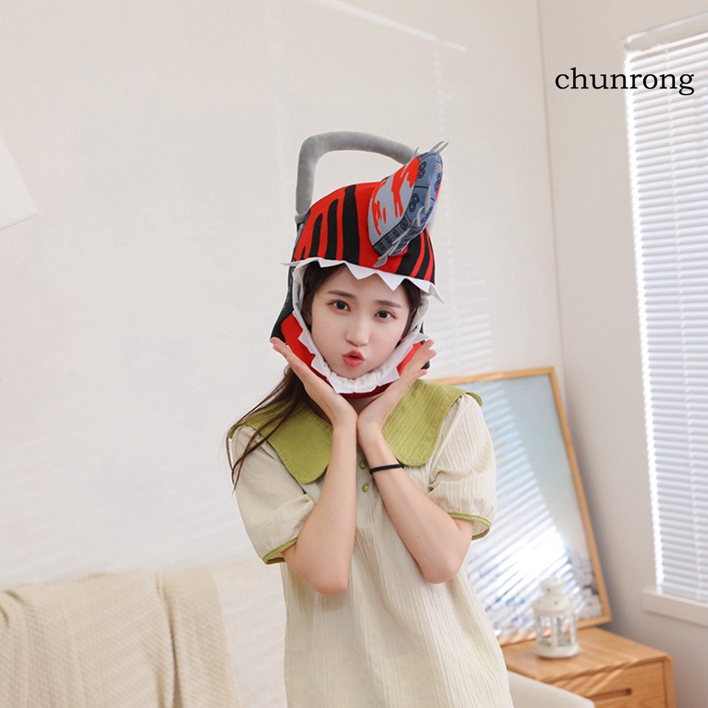 Mũ Trùm Đầu Vải Lông Mềm Mại Bảo Vệ Toàn Diện Hóa Trang Cưa Xích Hoạt Hình Cho Dịp Halloween