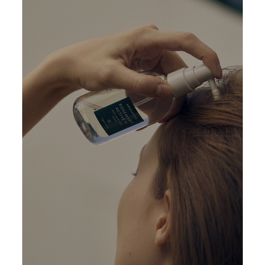 Xịt Dưỡng Tóc Giảm Rụng Tóc Aromatica Rosemary Active V Anti-Hair Loss Tonic 100ml