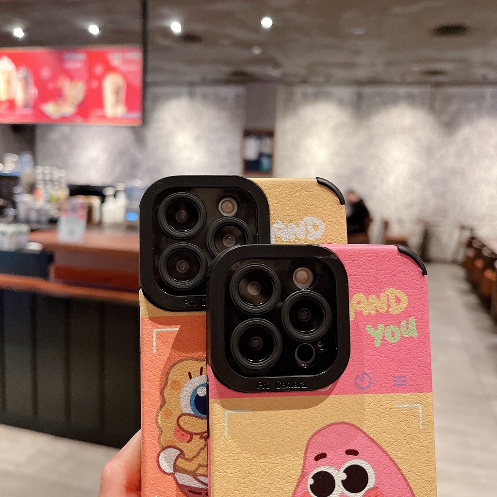 Ốp Điện Thoại Tpu Dẻo In Hình Spongebob Patrick Star Chống Sốc Cho iPhone 14 / 13 / 12 / 11 / X / 8 / 7P / 6