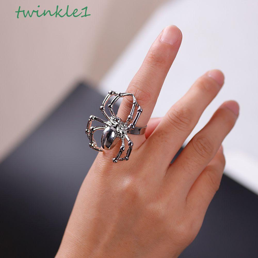 Nhẫn Hợp Kim Hình Bạch Tuộc / Nhện Phong Cách Gothic Thời Trang Cho Nam Và Nữ