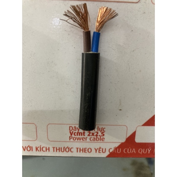 Cadivi - Dây điện Cadivi đôi mềm tròn VCMT tiết diện đồng 2X0.75,2x1, 2X1.5, 2X2.5, 2x4, 2 lớp vỏ bọc đen