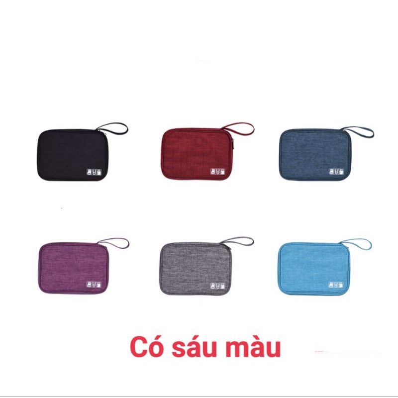 Túi đựng cáp sạc, tai nghe, pin dự phòng, usb... thiết kế nhiều ngăn nhỏ thuận tiện lưu trữ phụ kiện công nghệ