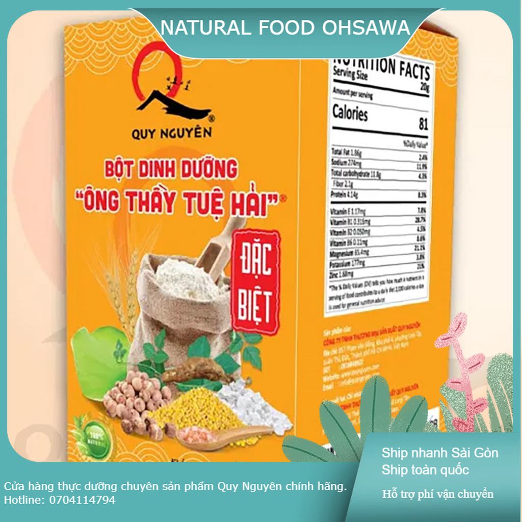 Bột dinh dưỡng Ông thầy Tuệ Hải đặc biệt 220g-Công ty Quy Nguyên