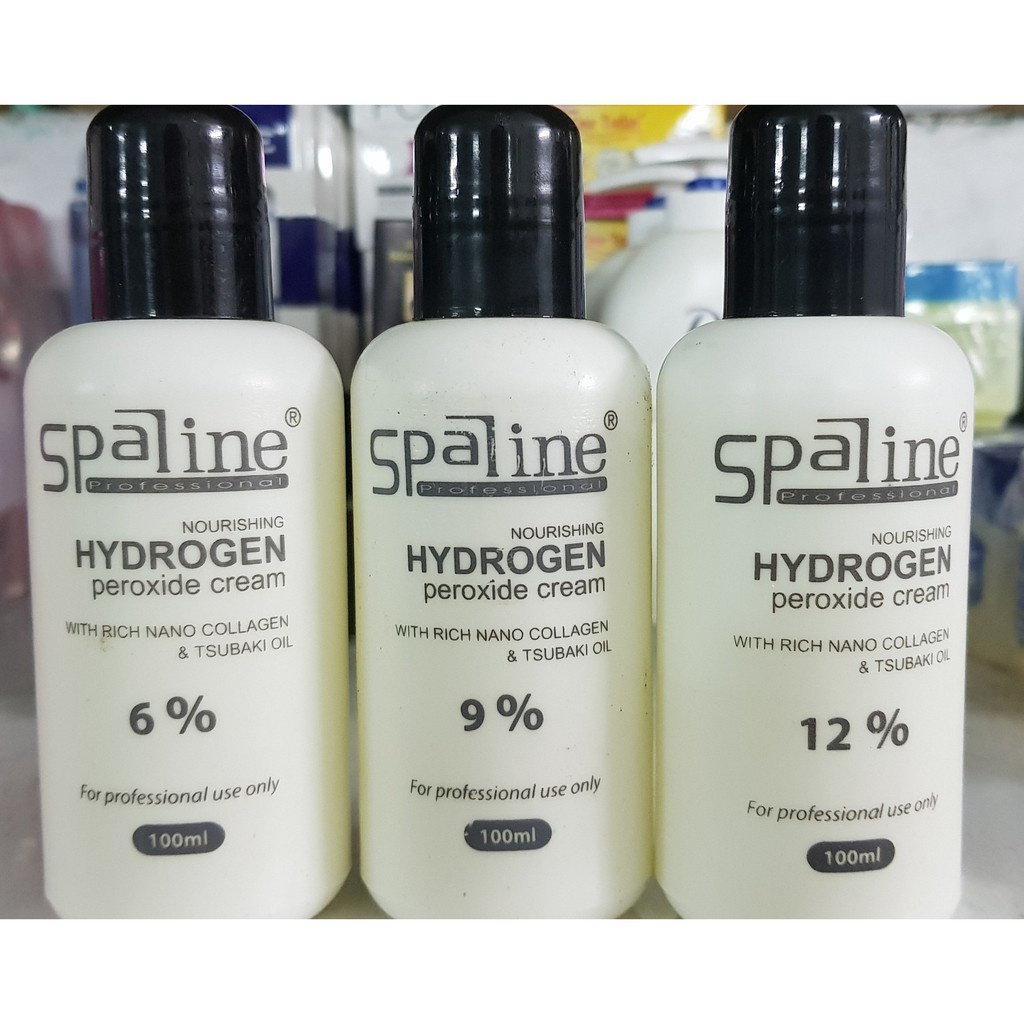 Oxy siêu dưỡng hỗ trợ Nhuộm Tóc SPALINE HYDROGEN PEROXIDE 100ml