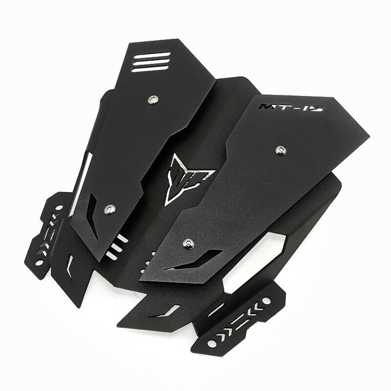 Kính Chắn Gió Bằng Hợp Kim Nhôm Màu Đen Chuyên Dụng Cho Xe Mô Tô Yamaha MT-15 MT 15 MT15 2019-2020