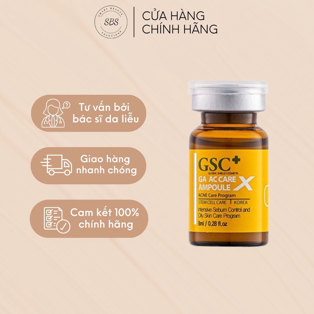 Tế Bào Gốc Xử Lý Mụn GSC GA AC Care Ampoule - 01 ỐNG X 8ML