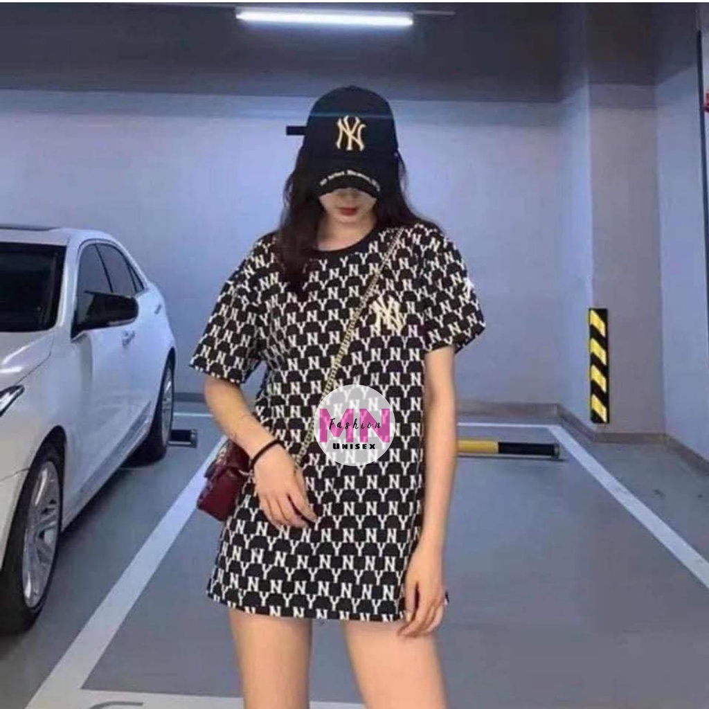 Áo Thun MLB NY Nam Nữ - Áo Phông In Hoạ Tiết MLB NY Dáng Rộng Unisex