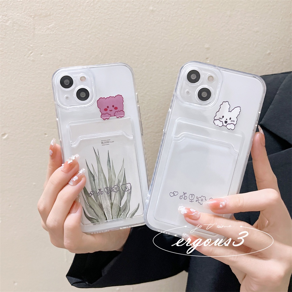 Ốp điện thoại dẻo họa tiết hoạt hình động vật dễ thương cho iPhone 14 13 12 11 Pro Max 12mini Se2020 X Xr Xs Max 7 8 Plus