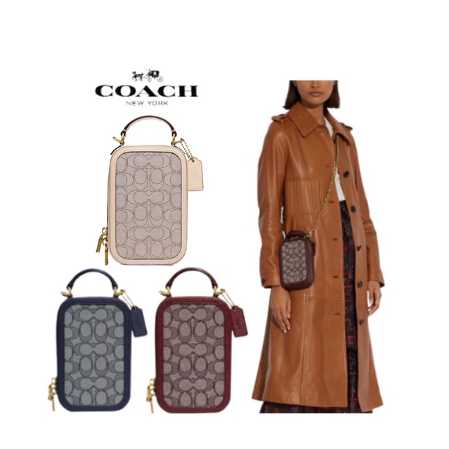 Túi đeo chéo dáng phone Coach Alie Camera Bag