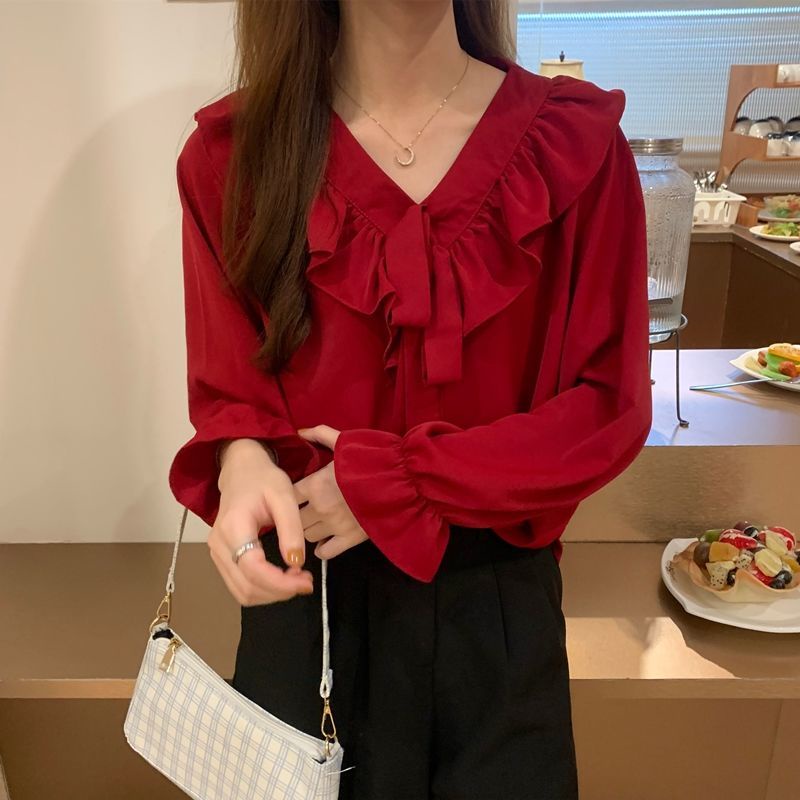 Áo Sơ Mi Tay Dài Phong Cách Hàn Quốc Thời Trang Xuân Thu Mới 2022