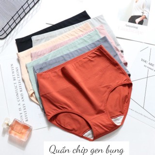 Quần lót gen bụng cạp cao chất cotton. Quần chip cạp cao 2in1 vừa gen bụng, vừa là quần lót