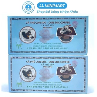 Combo 2 hộp cà phê sữa phin lọc con sóc 100g/hộp