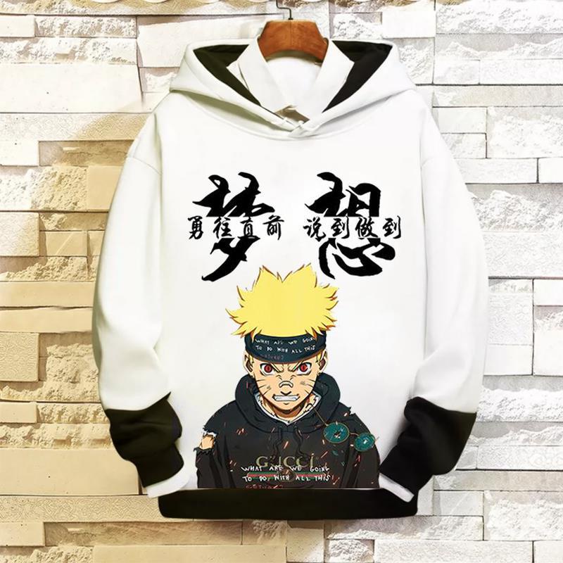 # Áo Hoodie Thời Trang Năng Động Cho Nam# Áo Hoodie Lông Cừu Chui Đầu Dáng Chữ A Trẻ Trung Năng Động# Áo Thun Tay Dài In Họa Tiết Anime Thời Trang Thu Đông Cho Nam Và Nữ