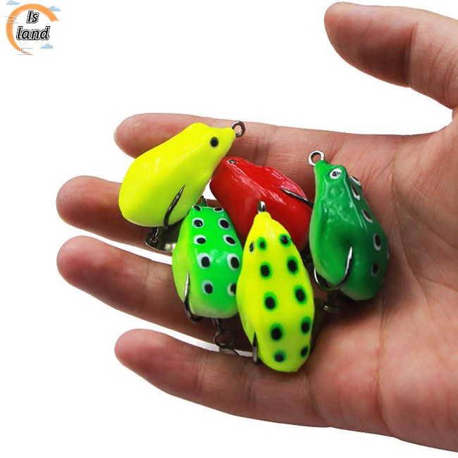 Mồi Câu Cá Giả Bằng Silicone Hình Ếch Mini 4cm 6g Nhiều Màu Sắc