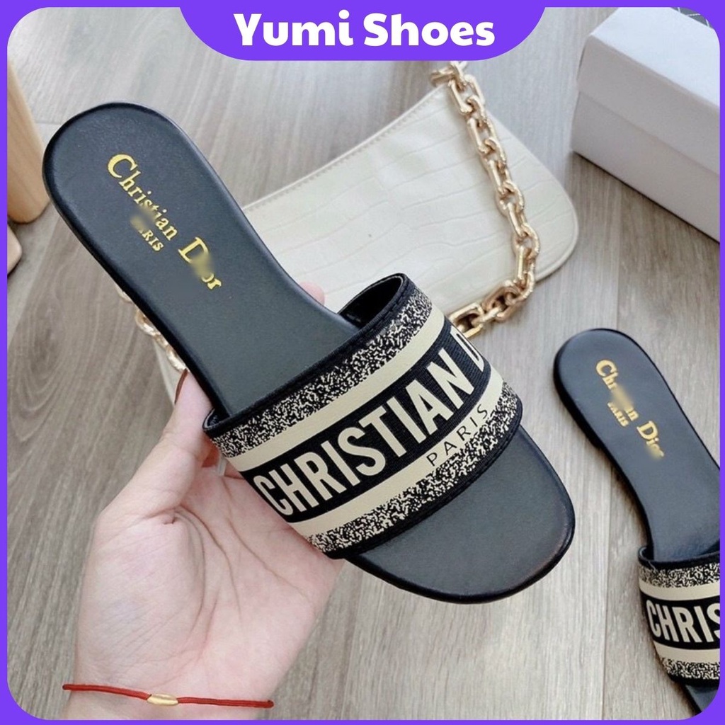 Dép Lê Nữ DI.OR Mũi Tròn Các Màu Thời Trang, Gót Chống Trơn Trượt, Chất Lượng Chuẩn Loại 1 Hồng hot hit