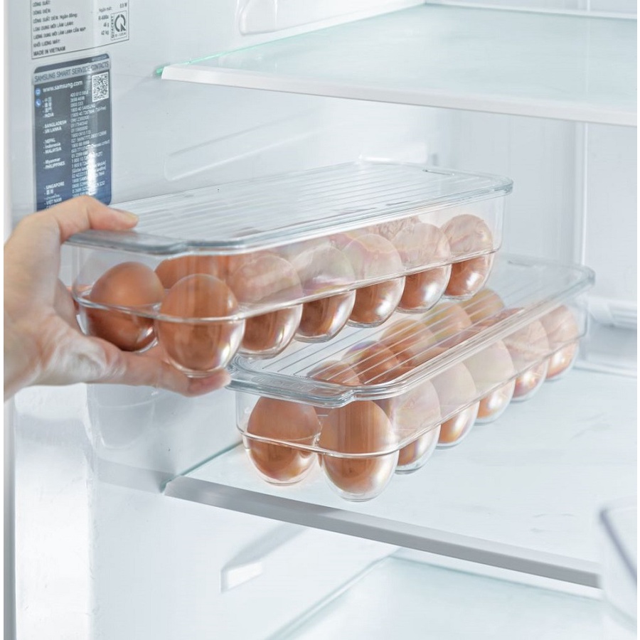 Khay đựng trứng kèm nắp đậy Yoko - Đem lại sự gọn gàng, sạch sẽ, giúp cho việc cất giữ và bảo quản thực phẩm.
