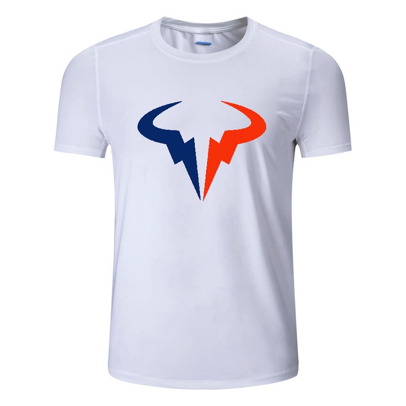 Áo Thun cotton Ngắn Tay In Hình Djokovic Jr. Kim Van Shi Nadal tennis