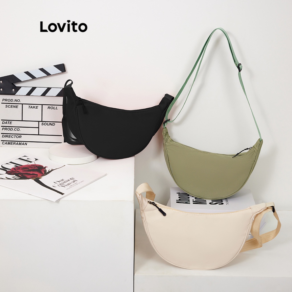 Lovito Túi Tote Half Moon đầy đủ Boho