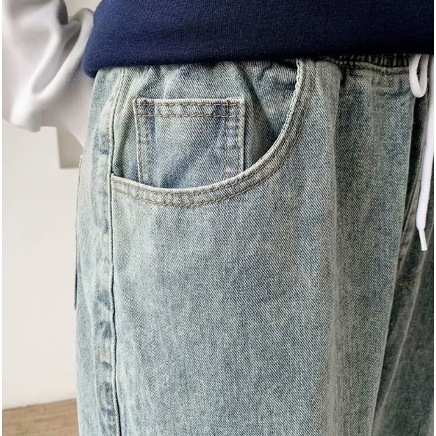 Quần jean dài dáng rộng thời trang Quần jean nam baggy phong cách Hàn Quốc thời trang thể thao giản dị unisex  jeans