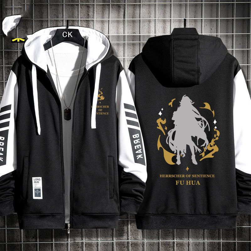 Honkai Impact 3 Gakuen Game Hwa Sense no Ruler Two-Dimensional Cardigan Sweater Boys Spring and Autumn Jacket Tops Tide