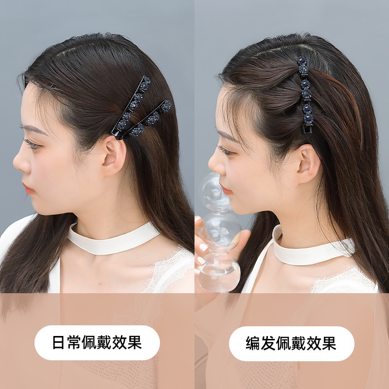 [Bộ 2] Kẹp Tóc Kim Cương Giả Xanh Phụ Kiện Thời Trang Cho Nữ AB126