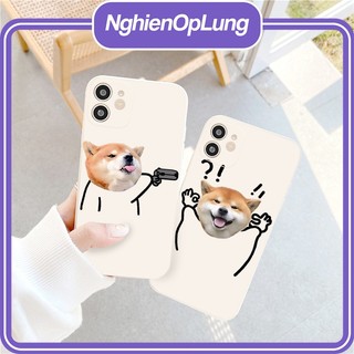 Ốp đôi iphone ốp lưng cặp đôi Cún cưng nghịch ngợm cute viền vuông bảo vệ camera Nghienoplung - li474
