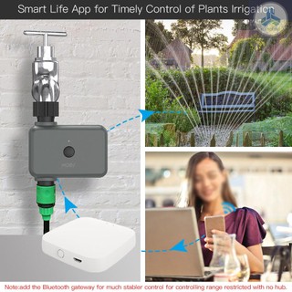 Intelligent Tuya APP BT Water Timer Rain Delay Programmable Irrigation Timer with Automatic and Manual Watering Hub Required Compatible with  B130