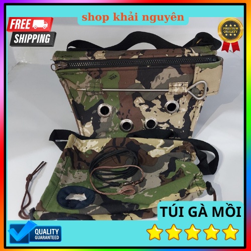 Túi đựng gà mồi trống mái tặng túi bổi cây cắm xích chân siêu bền đẹp  hàng mới 2023