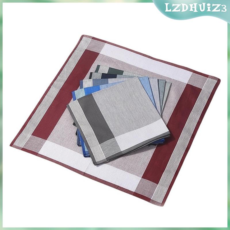 6 Khăn Lau Thấm Mồ Hôi Hình Vuông Bỏ Túi Hanky Cho Nam Lễ Kỷ Niệm Grandfathers