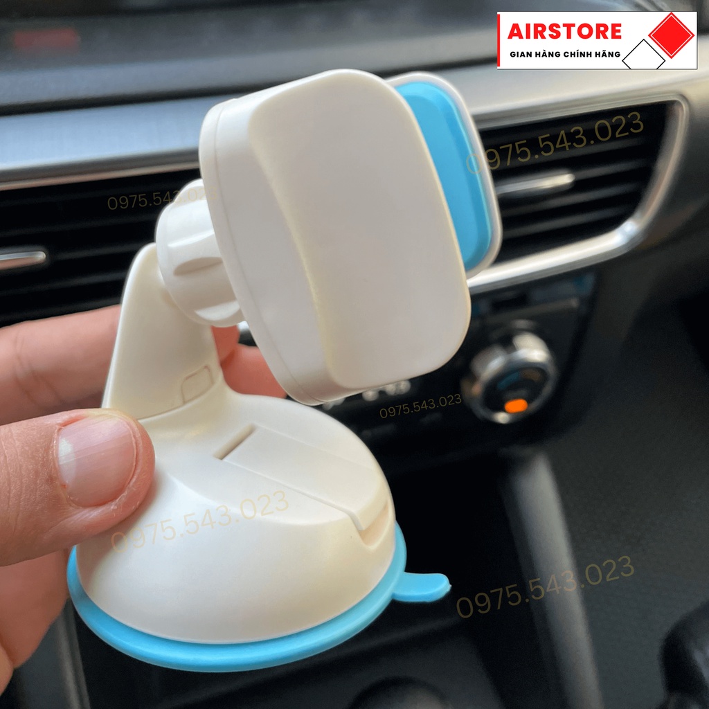 Giá đỡ điện thoại trên ô tô taplo và kính lái, xoay 360 độ. Kẹp điện thoại hút chân không chất liệu ABS cao cấp - DT03