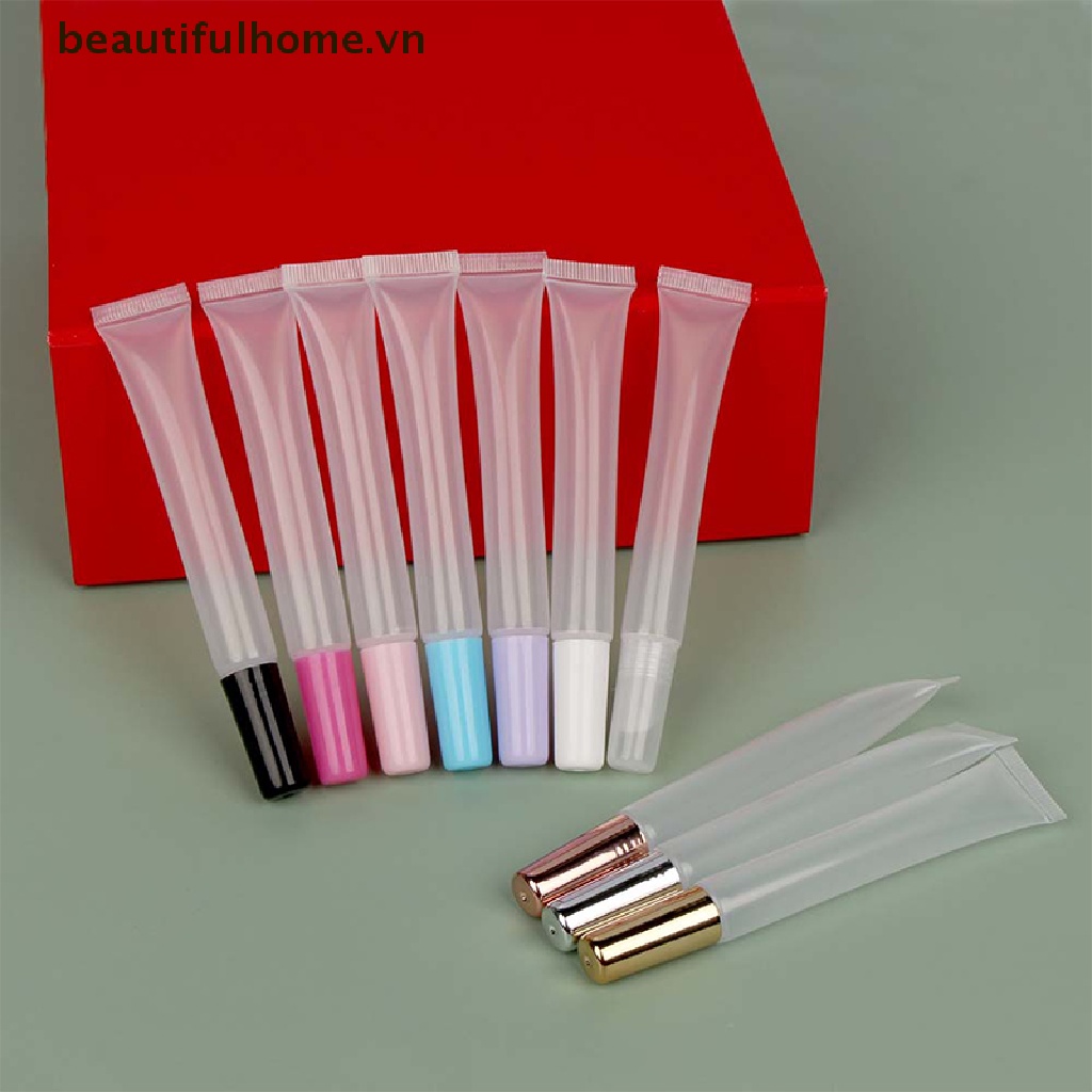 Tuýp Son Rỗng 15ml Mềm Trong Suốt Chuyên Dụng Cho Làm Đẹp