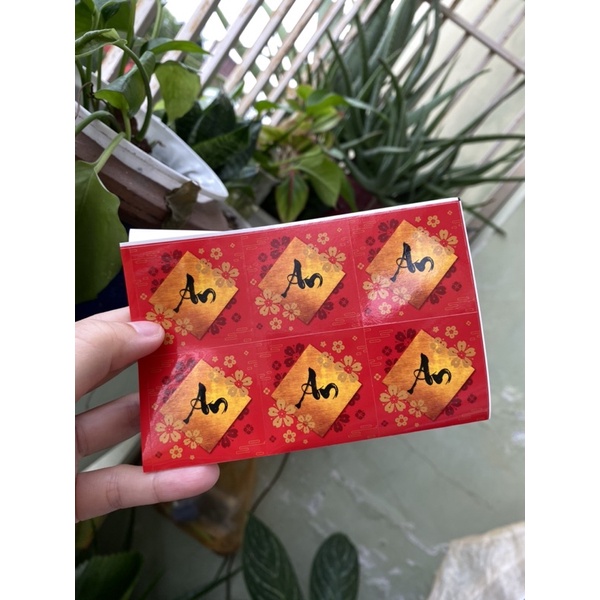 Tem nhãn trang trí Phúc Lộc - Tài Lộc mừng năm mới - Happy New Year Sticker - Tem cán màng @gocdoquyen