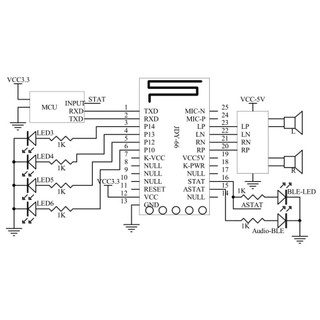JDY-66 Module Audio Bluetooth 4.2