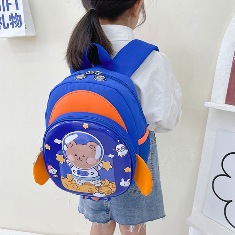 CATIMINI Ba Lô Đi Học Chống Thất Lạc Hình Phi Hành Gia Hoạt Hình Đáng Yêu Cho Bé