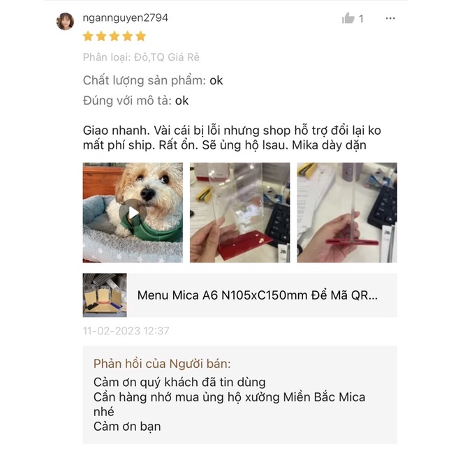 Menu Mica A4 Đứng và Ngang Giá Rẻ và Cao Cấp