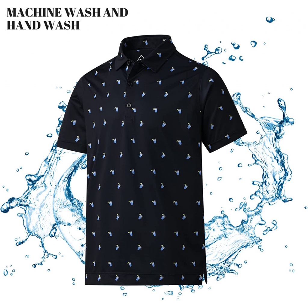 Áo polo Tay Ngắn Có Cổ Thoáng Khí Phong Cách Thể Thao Thời Trang Cho Nam
