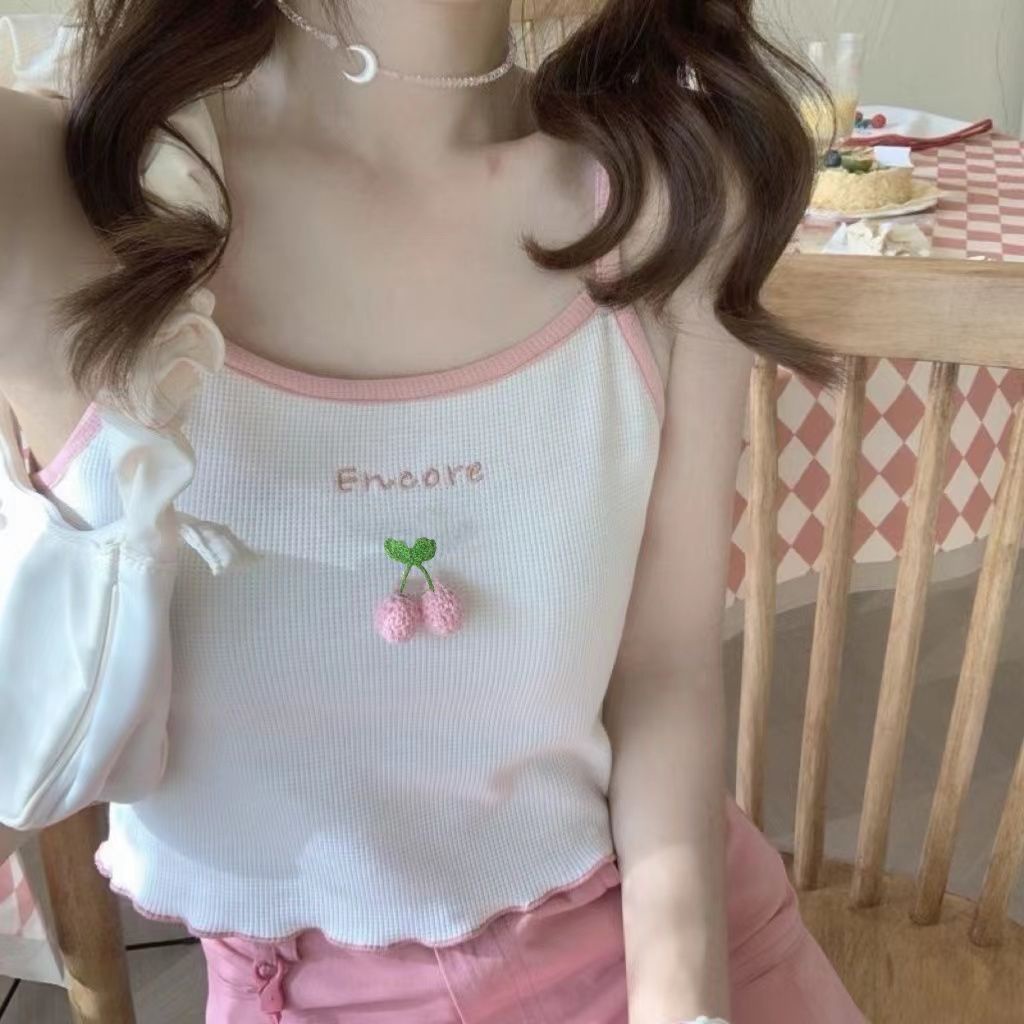 ❣Dây Đeo Họa Tiết Hoạt Hình Xinh Xắn Chất Lượng❣Áo Thun Mềm Ôm Dáng Thêu Chữ Phối Màu Tương Phản Kiểu Hàn Quốc Dễ Thương Thời Trang Mùa Hè Cho Nam Và Nữ