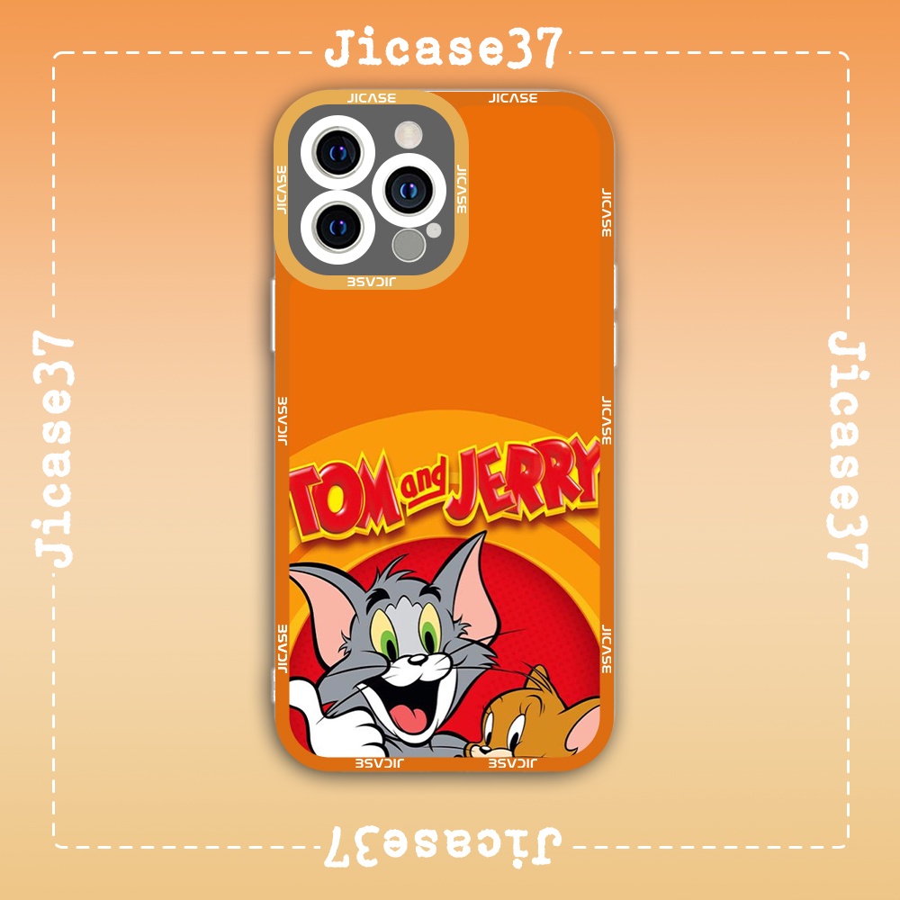 Ốp lưng iphone Cute Case Hoạt Hình Mèo Và Chuột Cartoon Tặng Kèm Phụ Kiện Túi Xách MK Hình Cute Case