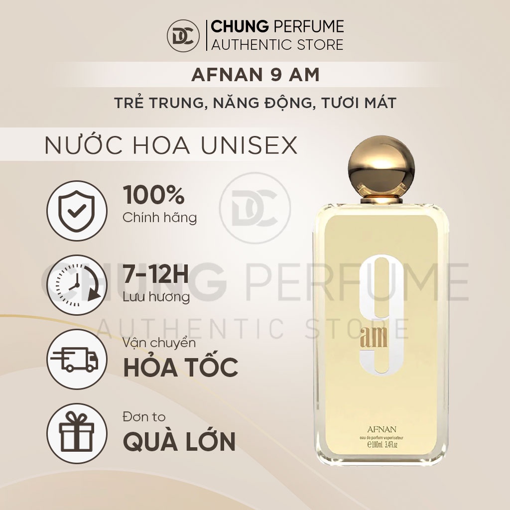 Nước hoa Unisex  Afnan 9AM chiết 5ml/ 10m/ 20ml EDP AF9-002