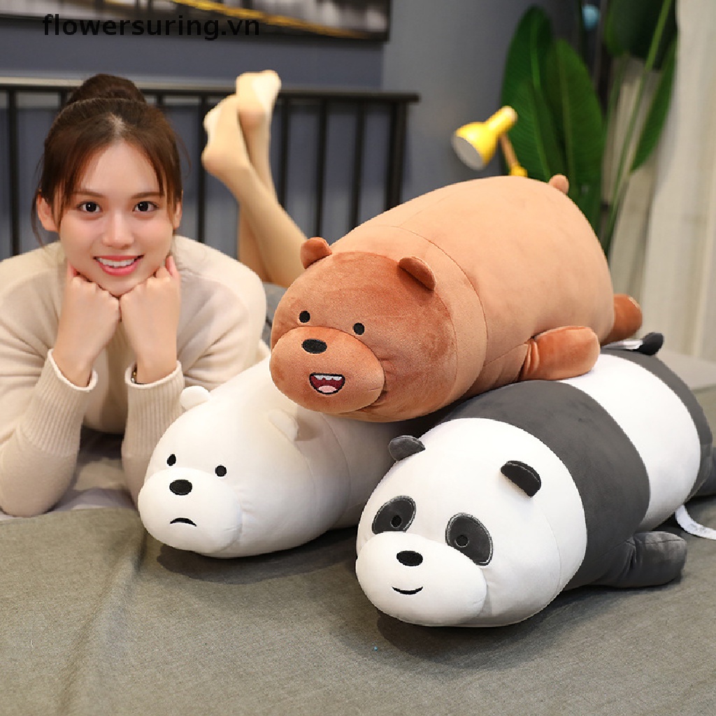 Gấu Bông 25cm We Bare Bears Mềm Mại Trang Trí Nhà Cửa
