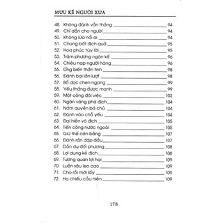 Sách - Mưu Kế Người Xưa