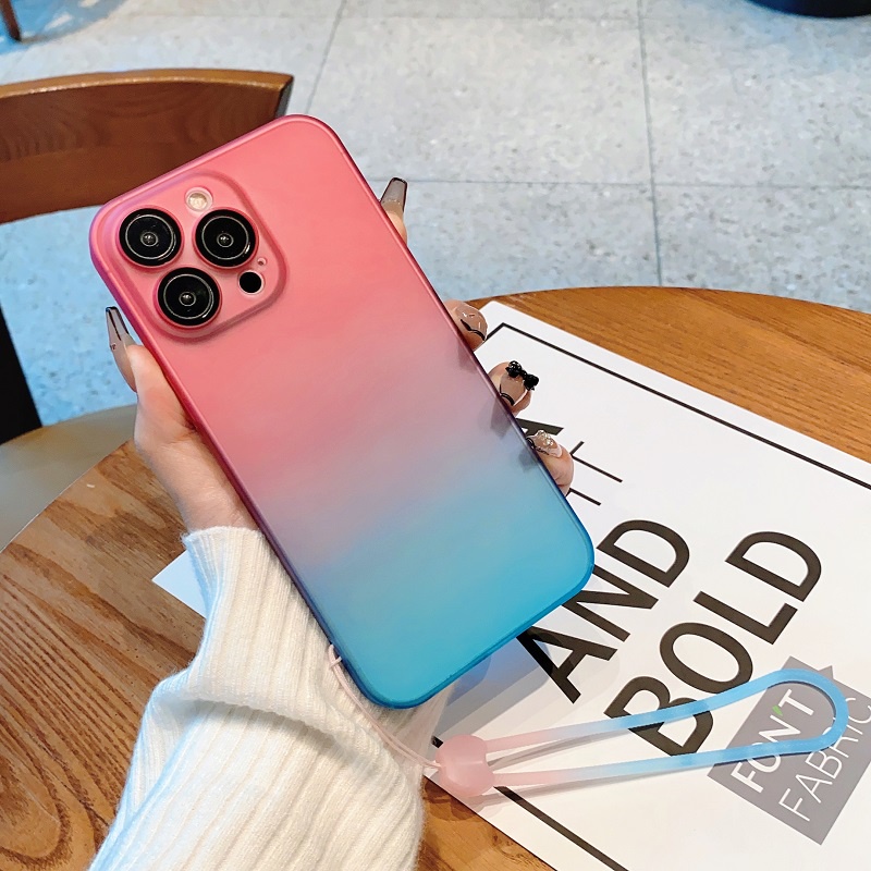 Ốp điện thoại HOCE PC cứng nhám màu gradient thích hợp cho iPhone 14 13 12 Pro Max 14 Plus