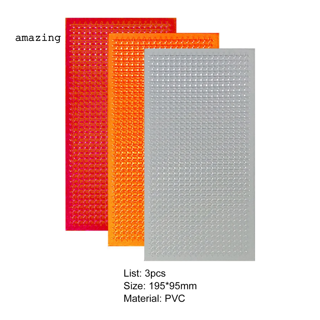 Bộ 3 Miếng Vá Đèn Đuôi Xe Hơi Bằng PVC Mềm Tự Dính Tiện Dụng