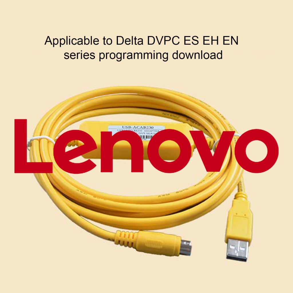 Bộ cáp lập trình LENOVO hình tròn 8Pin USB-ACAB230 USB sang RS232 tốc độ cao thích hợp cho Delta DVP PLC